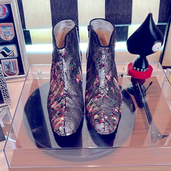 Christian Louboutin sequin boot - Picture 2 of 6